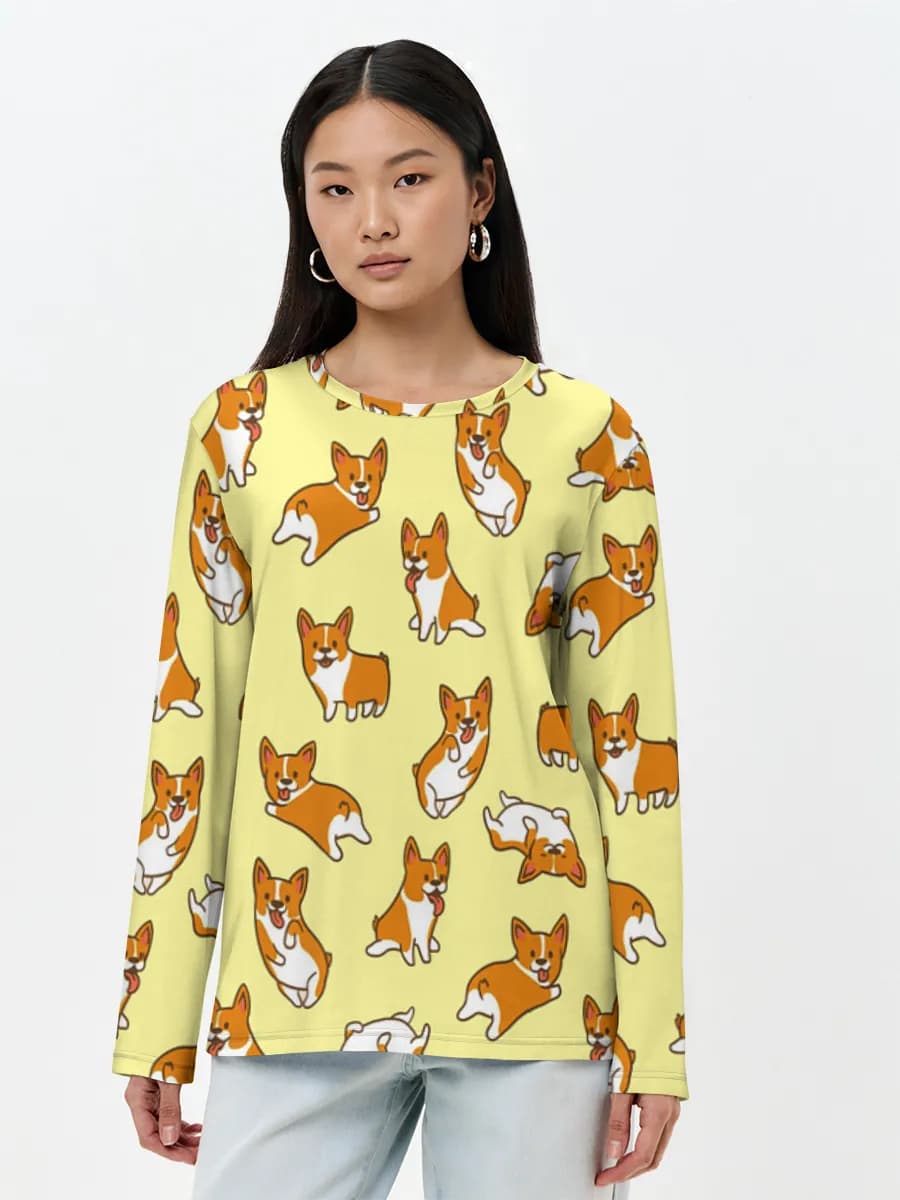 Women's long sleeve shirt. Cotton