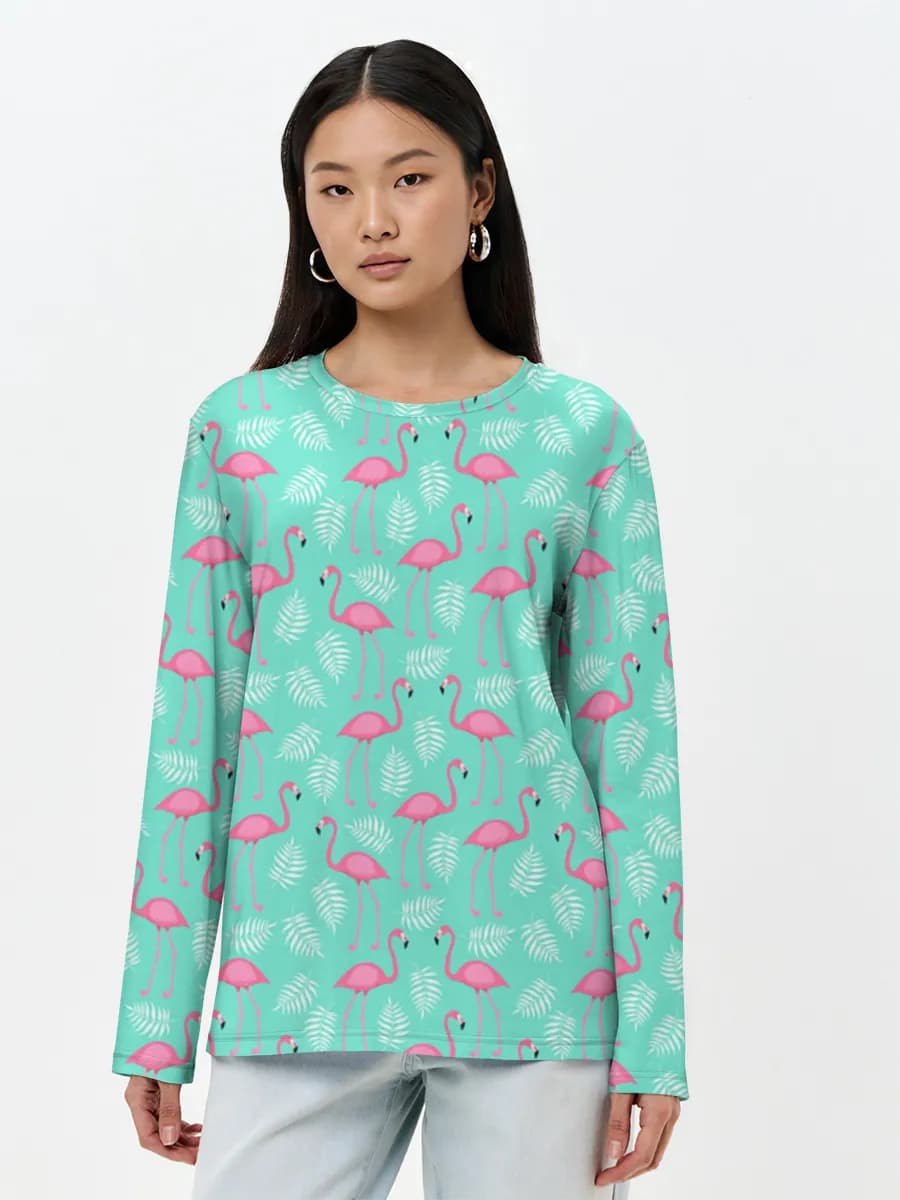 Women's long sleeve shirt. Cotton