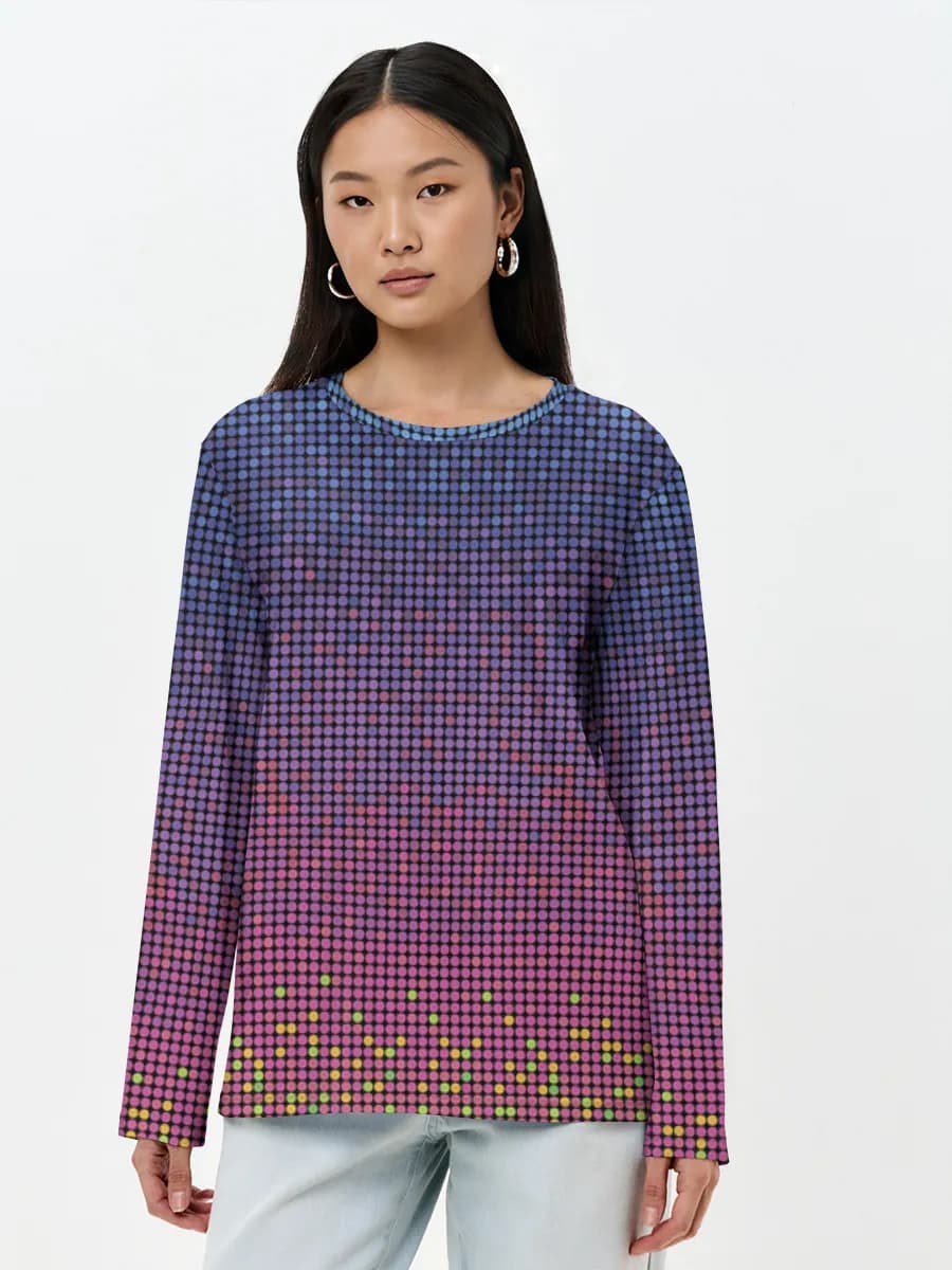 Women's long sleeve shirt. Cotton