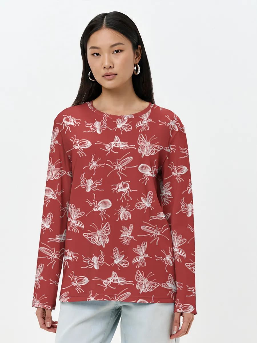 Women's long sleeve shirt. Cotton