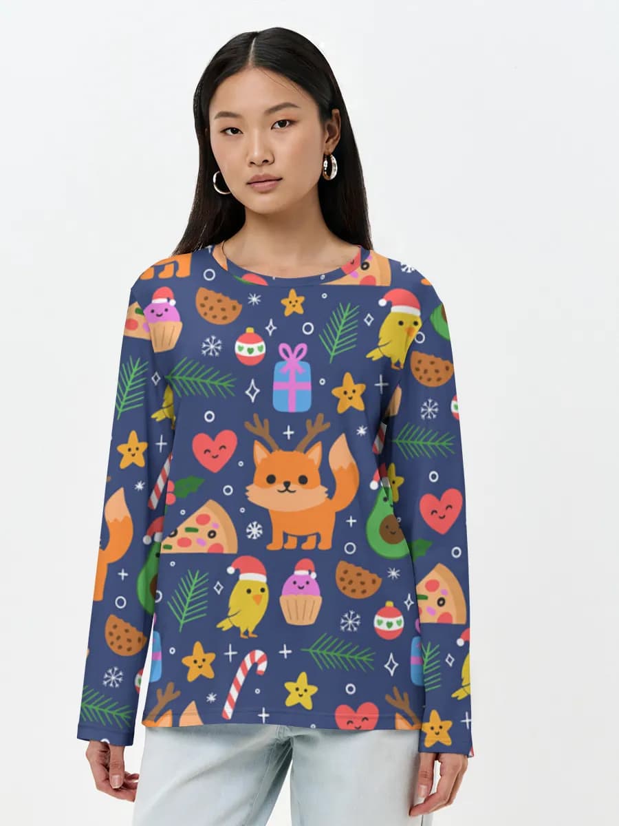 Women's long sleeve shirt. Cotton