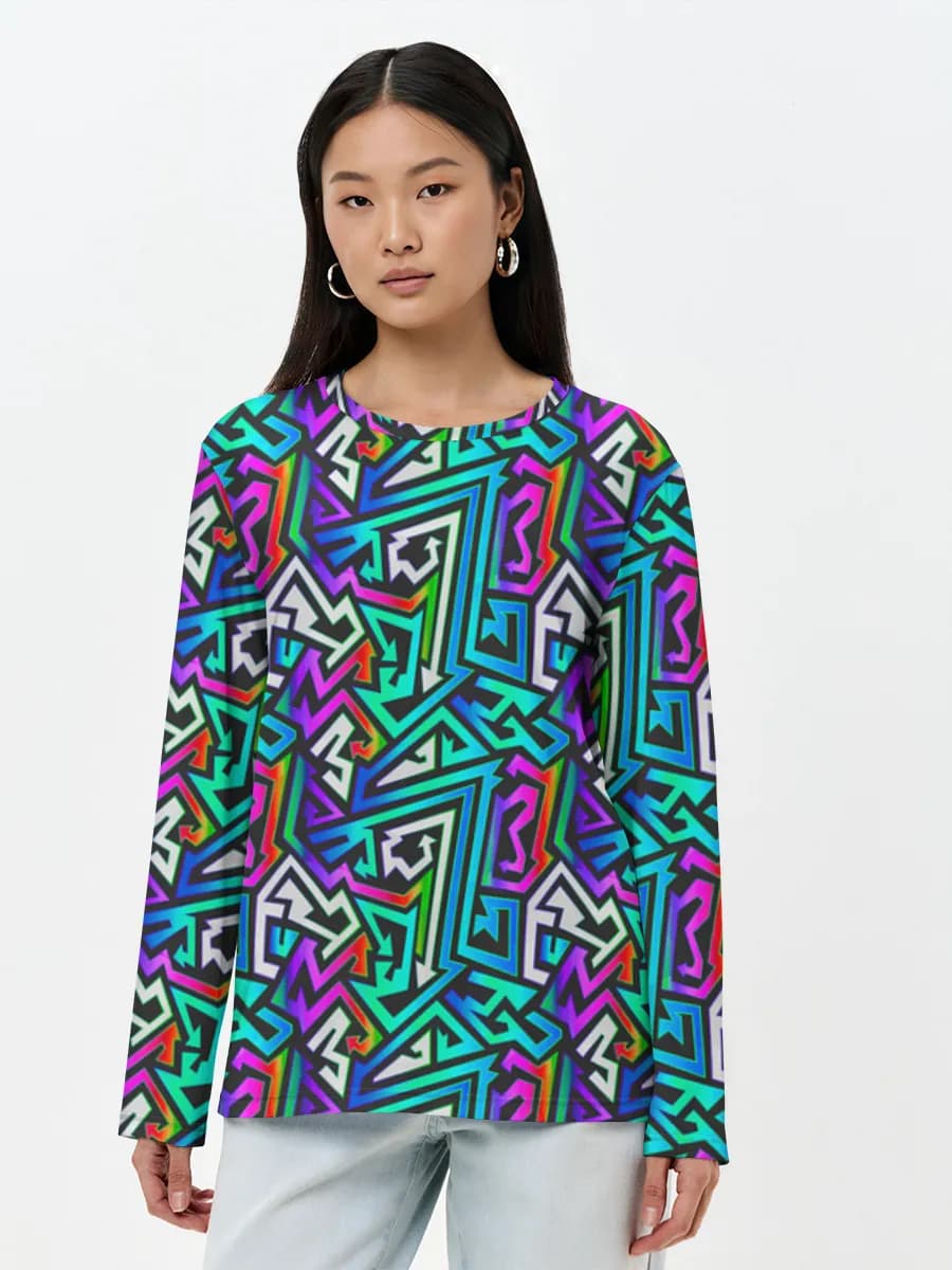 Women's long sleeve shirt. Cotton