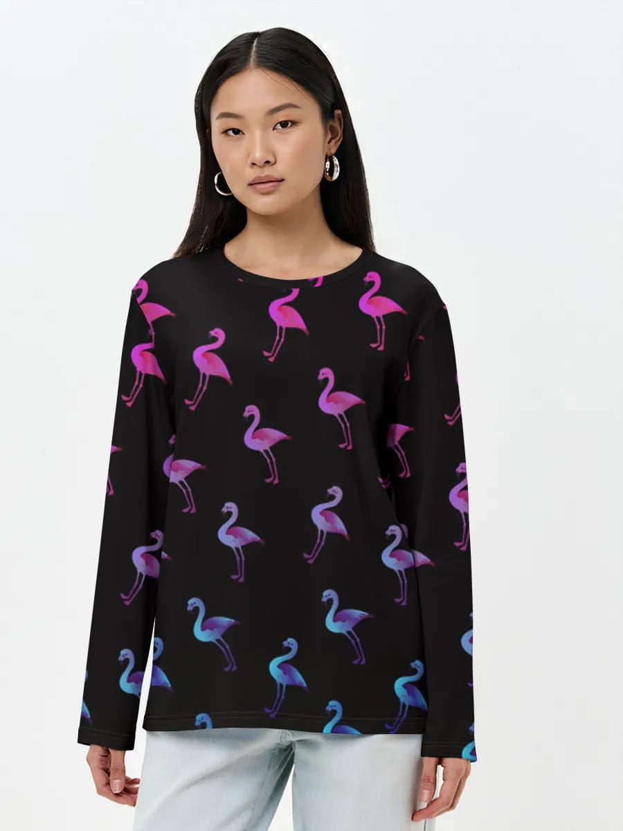 Women's long sleeve shirt. Cotton
