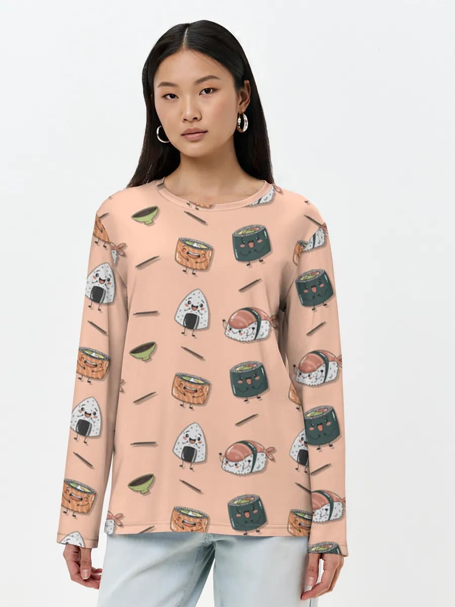 Women's long sleeve shirt. Cotton