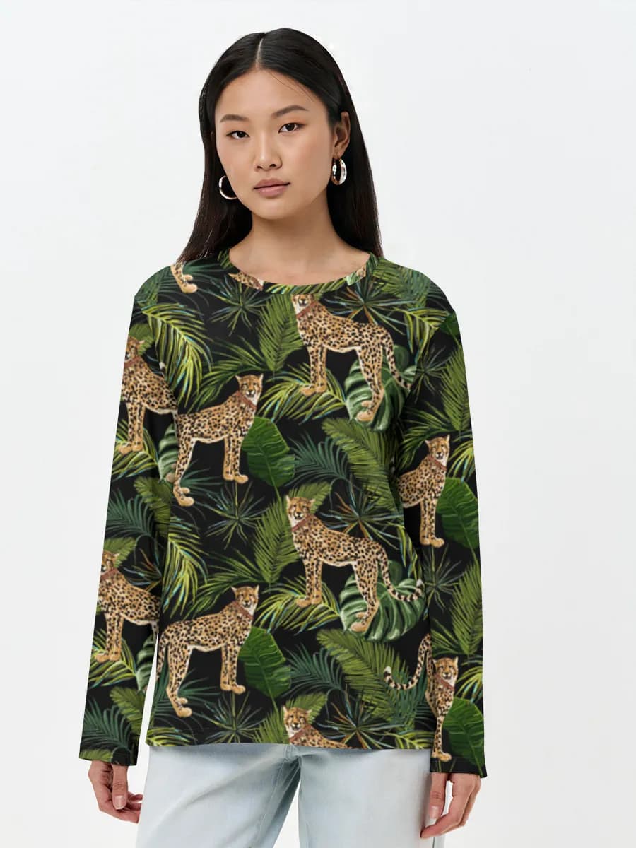 Women's long sleeve shirt. Cotton