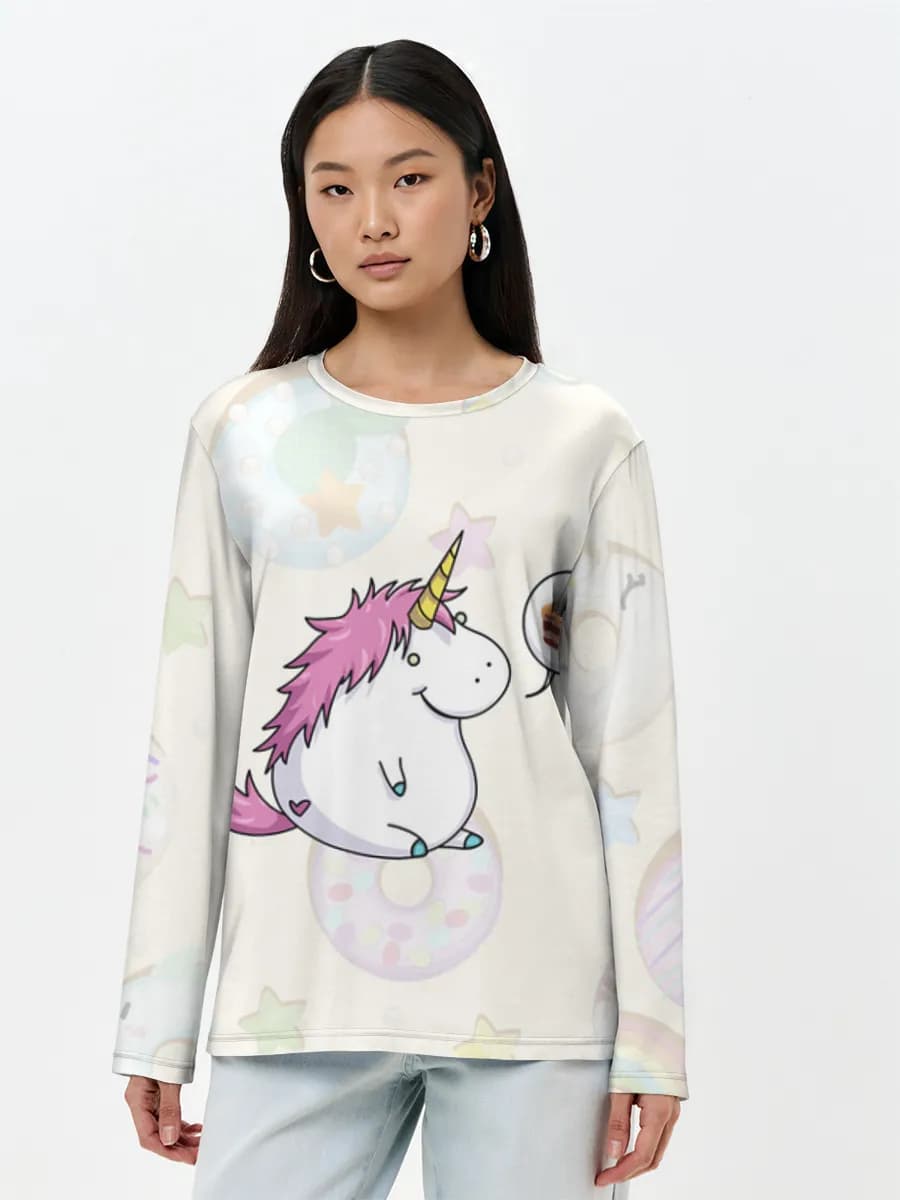 T-shirt Coton Manches Longues Femme