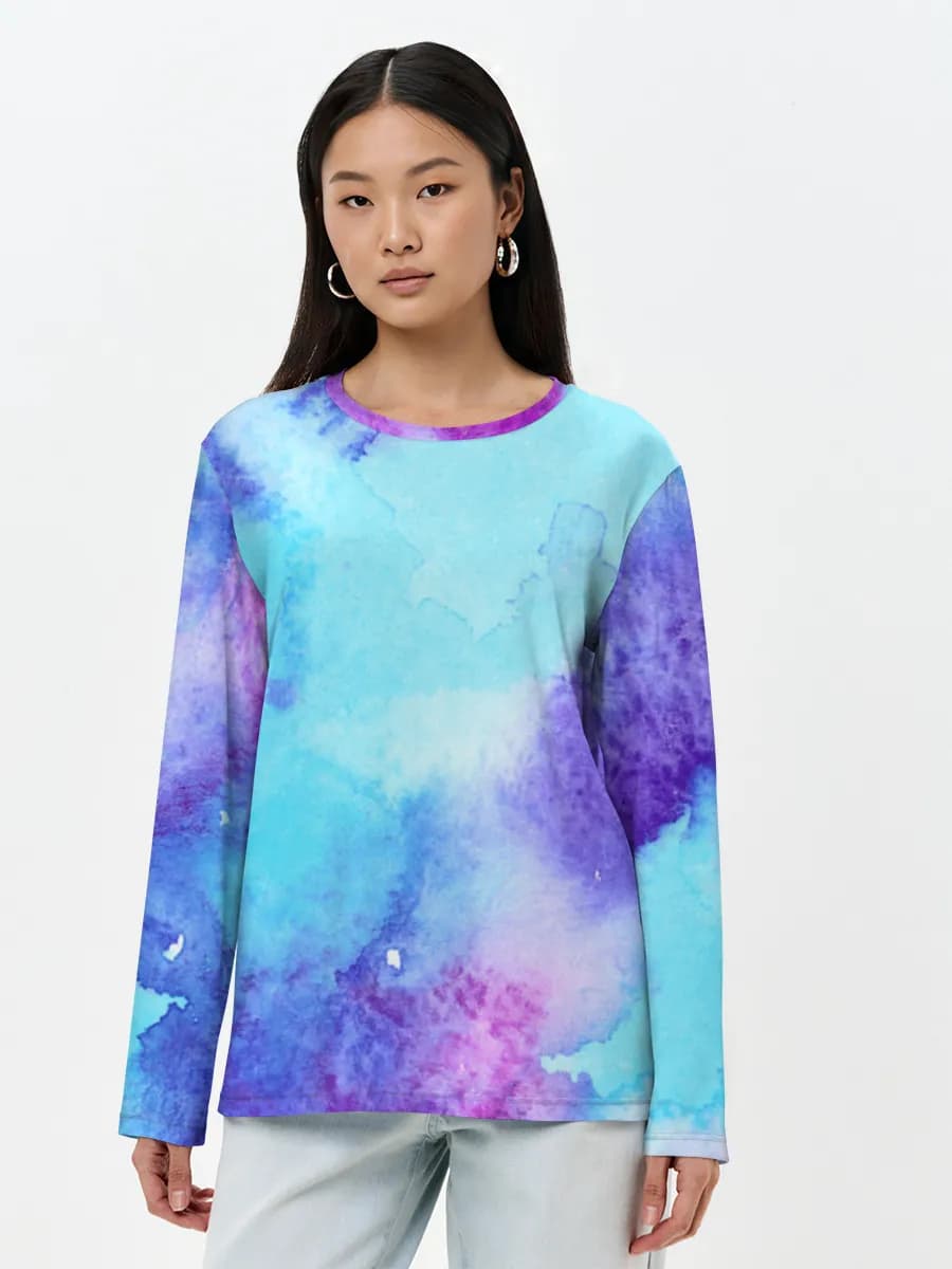 Women's long sleeve shirt. Cotton