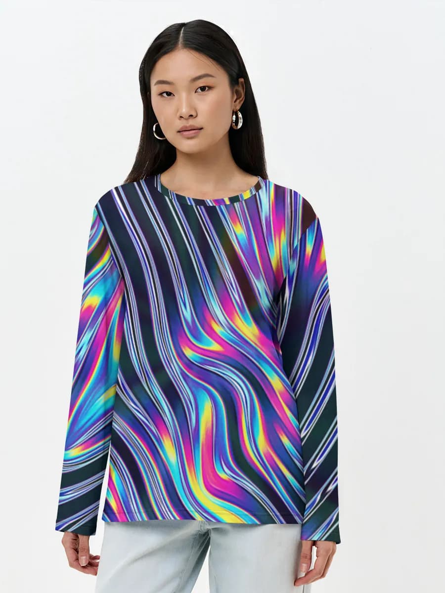 Women's long sleeve shirt. Cotton