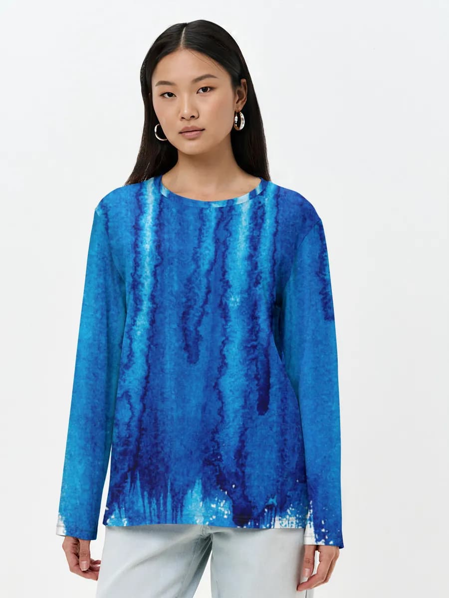 Women's long sleeve shirt. Cotton