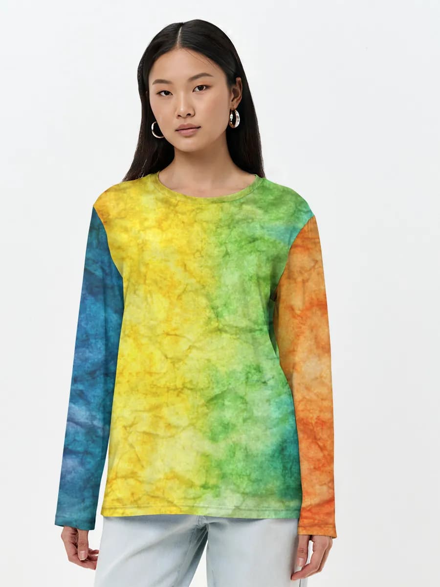 T-shirt Coton Manches Longues Femme