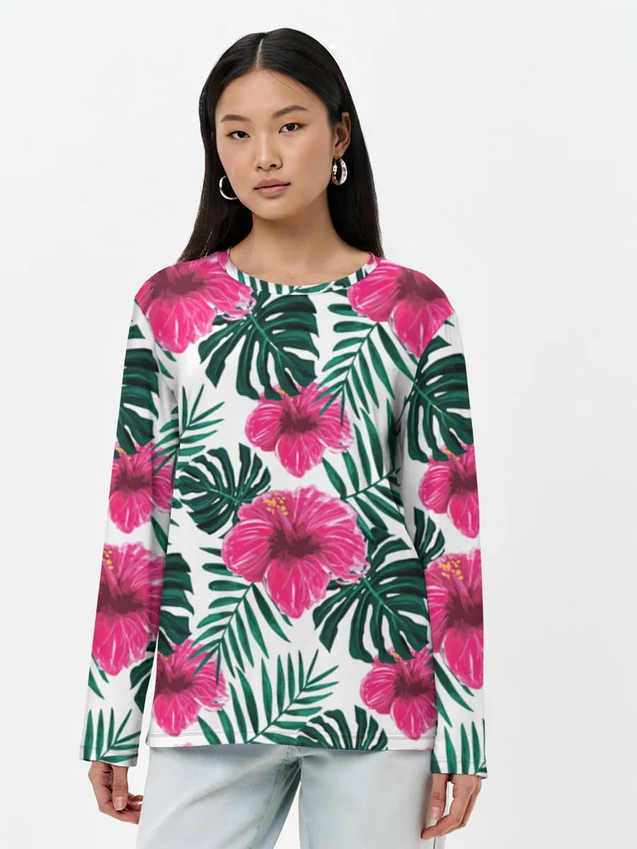 Women's long sleeve shirt. Cotton