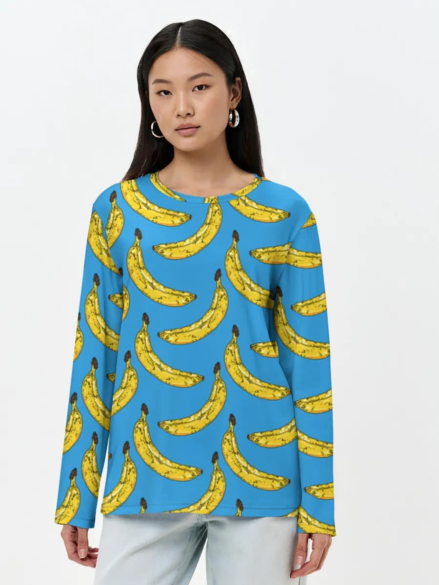 T-shirt Coton Manches Longues Femme