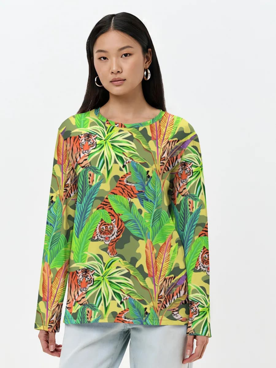 Women's long sleeve shirt. Cotton