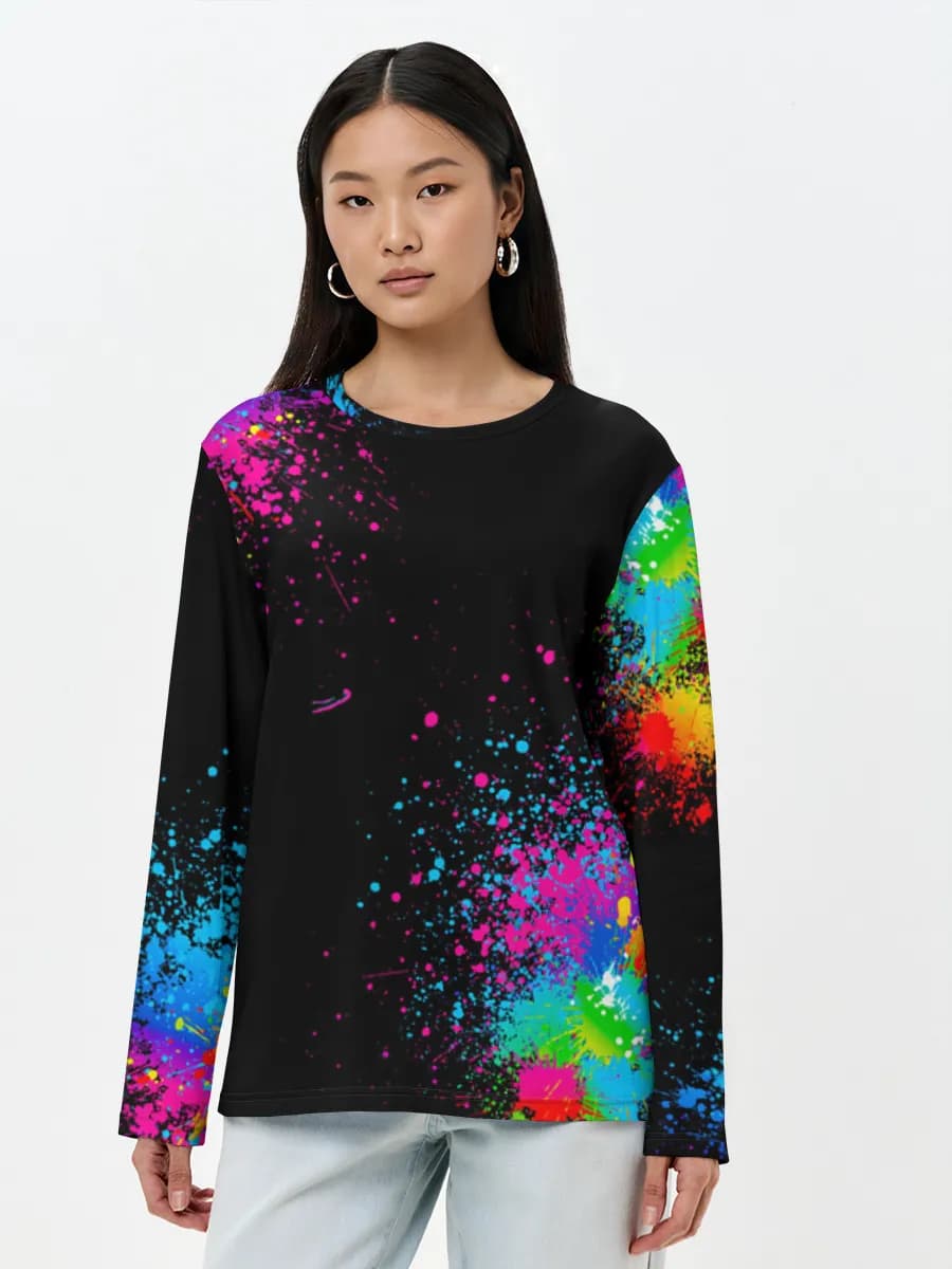 Women's long sleeve shirt. Cotton