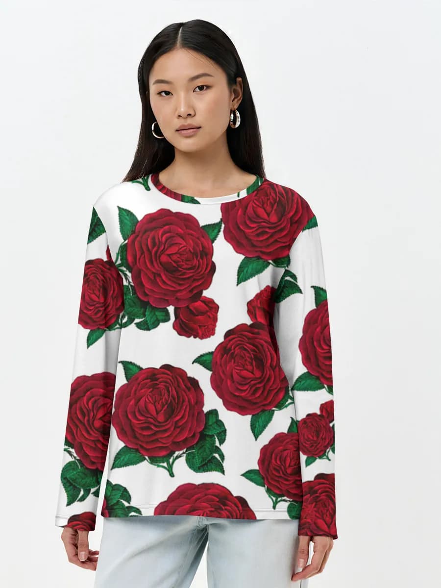 Women's long sleeve shirt. Cotton