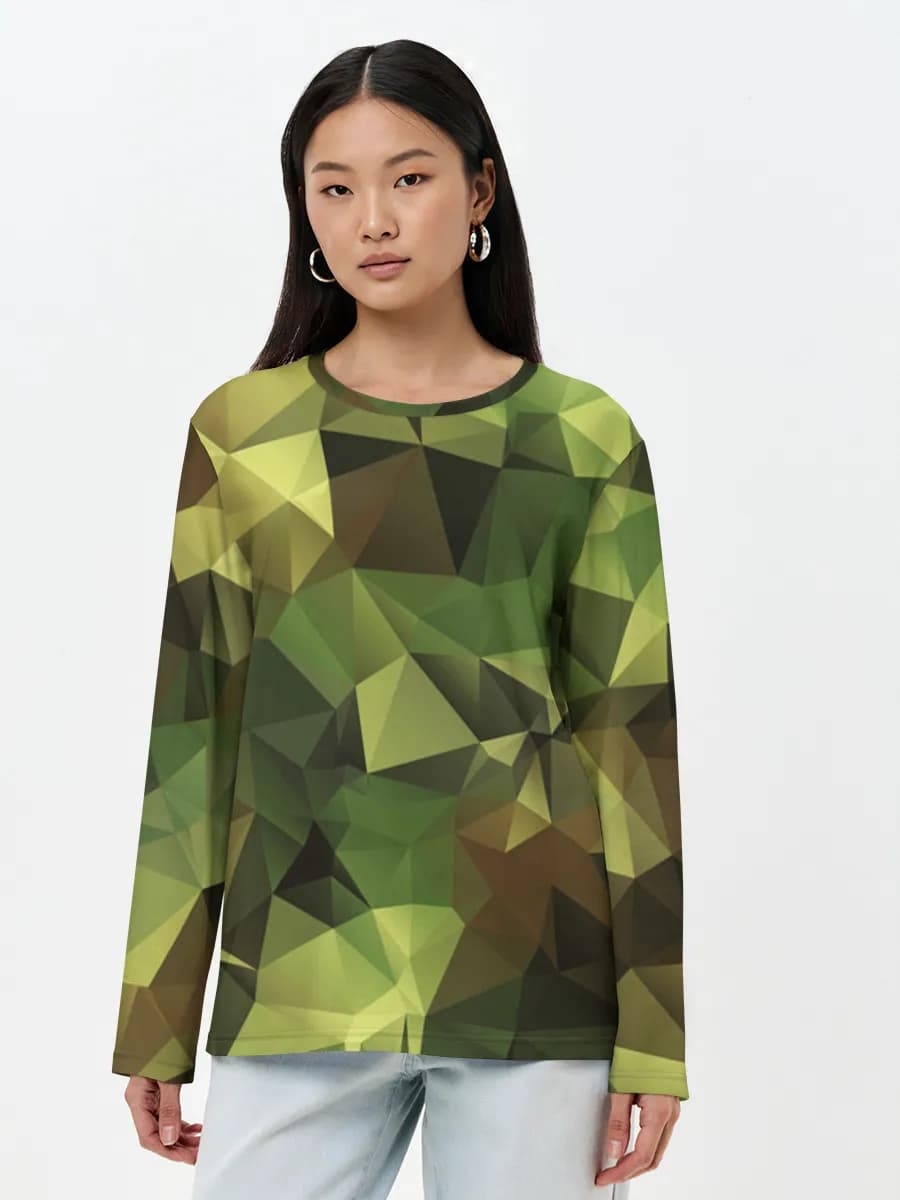 Women's long sleeve shirt. Cotton