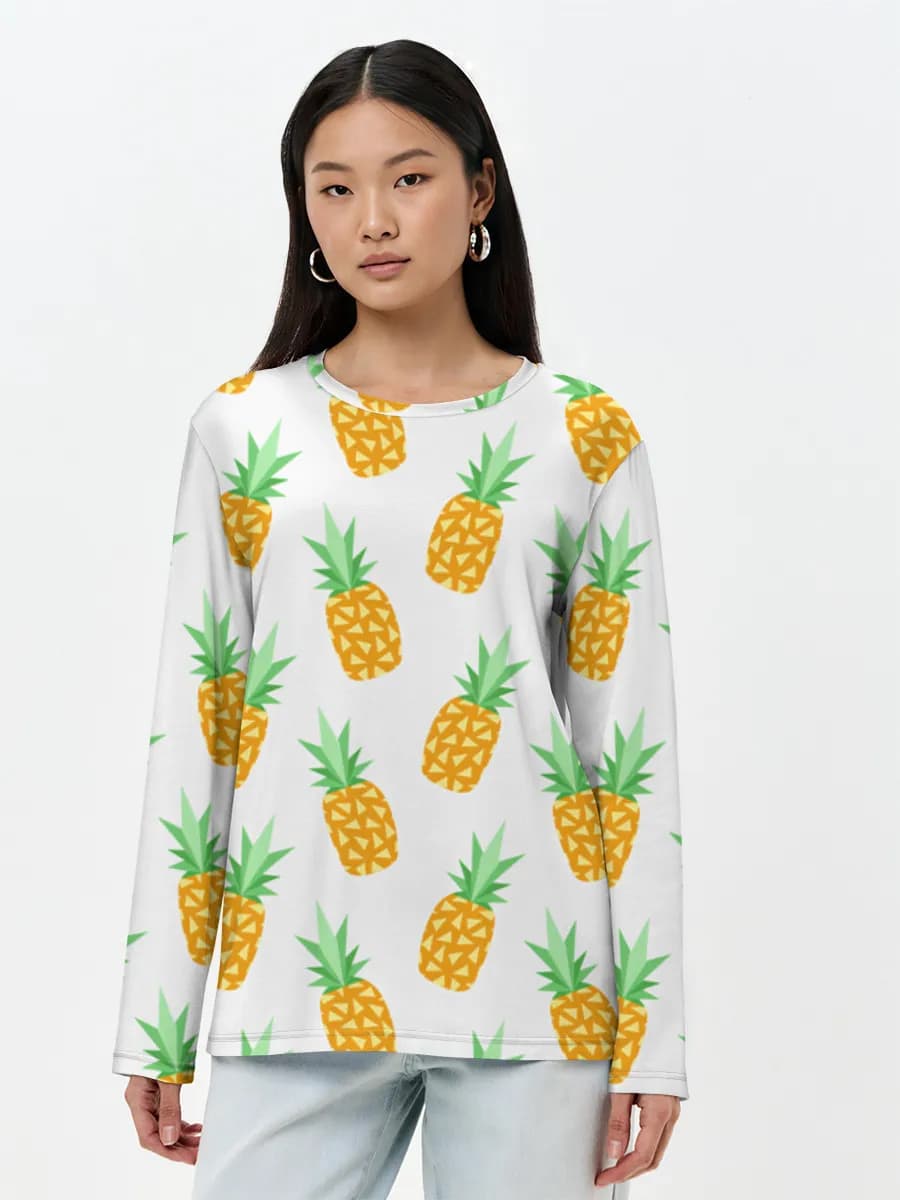 Women's long sleeve shirt. Cotton
