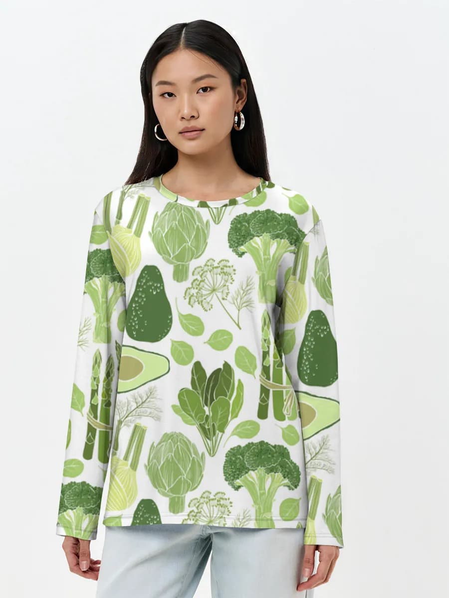 Women's long sleeve shirt. Cotton