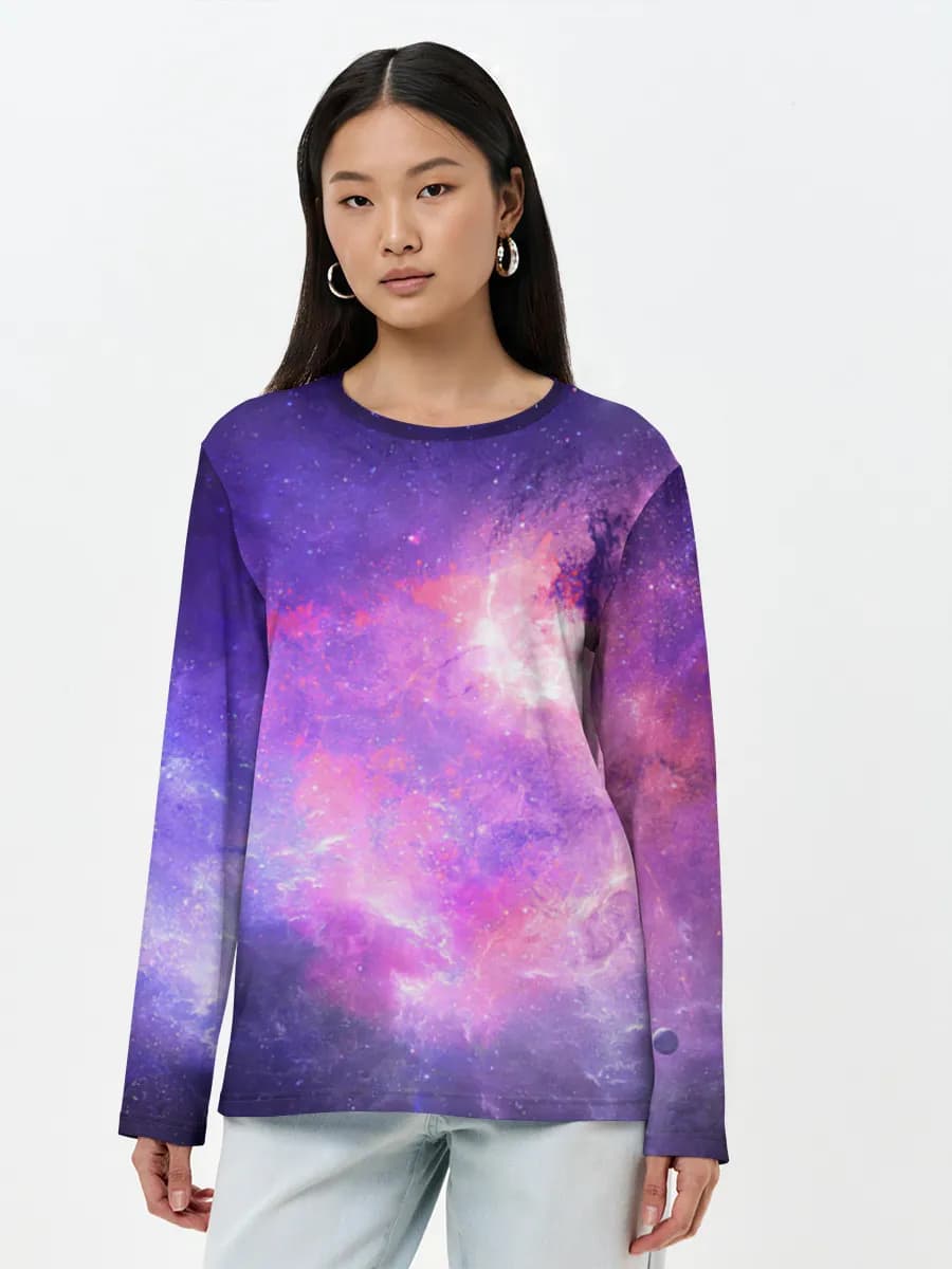 T-shirt Coton Manches Longues Femme
