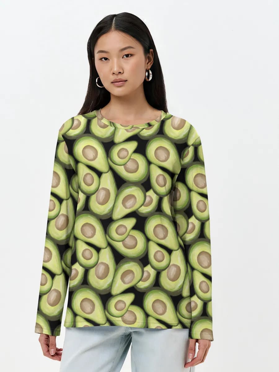 Camisa de manga larga para mujer. Algodón.