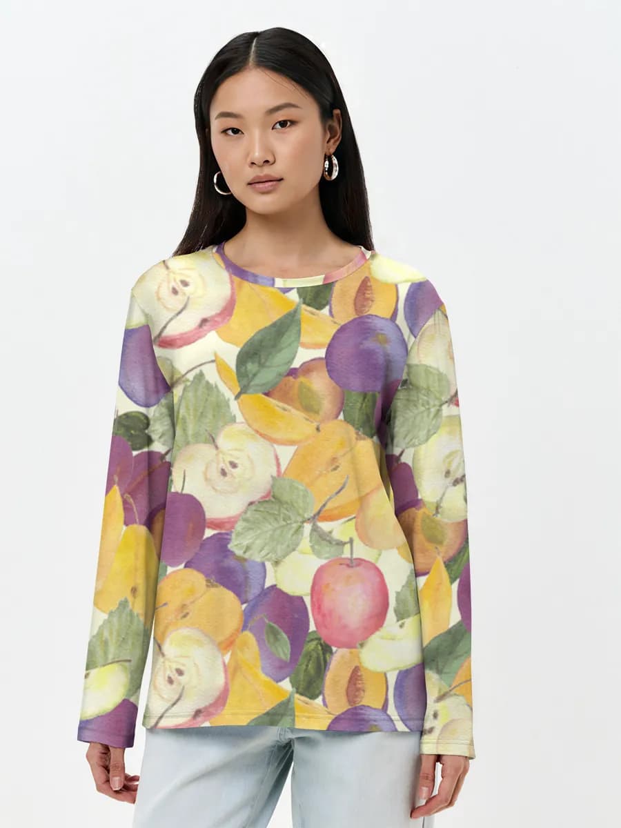 Women's long sleeve shirt. Cotton