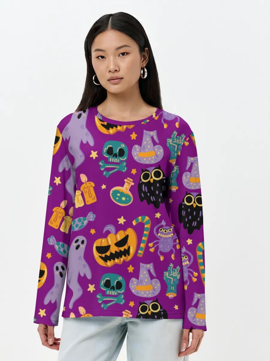 Women's long sleeve shirt. Cotton