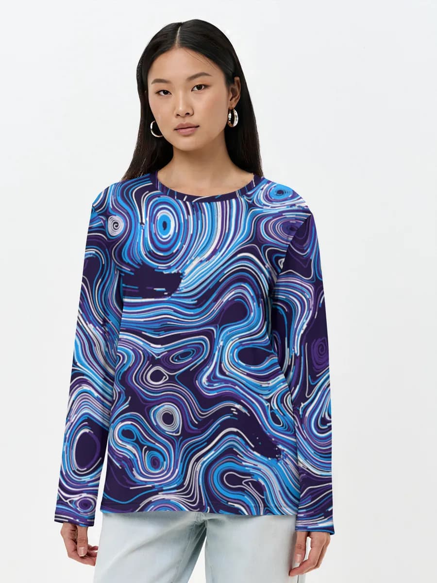 Women's long sleeve shirt. Cotton