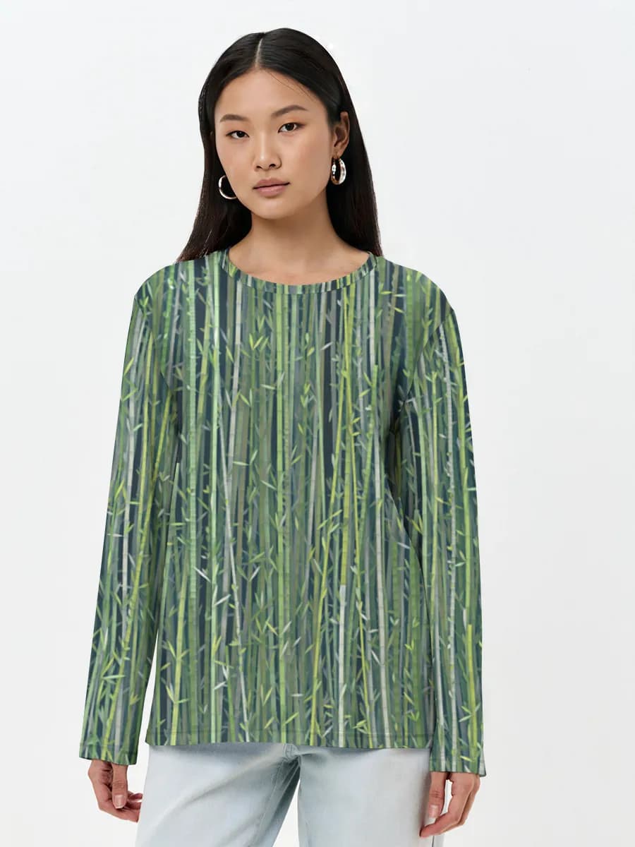 Women's long sleeve shirt. Cotton