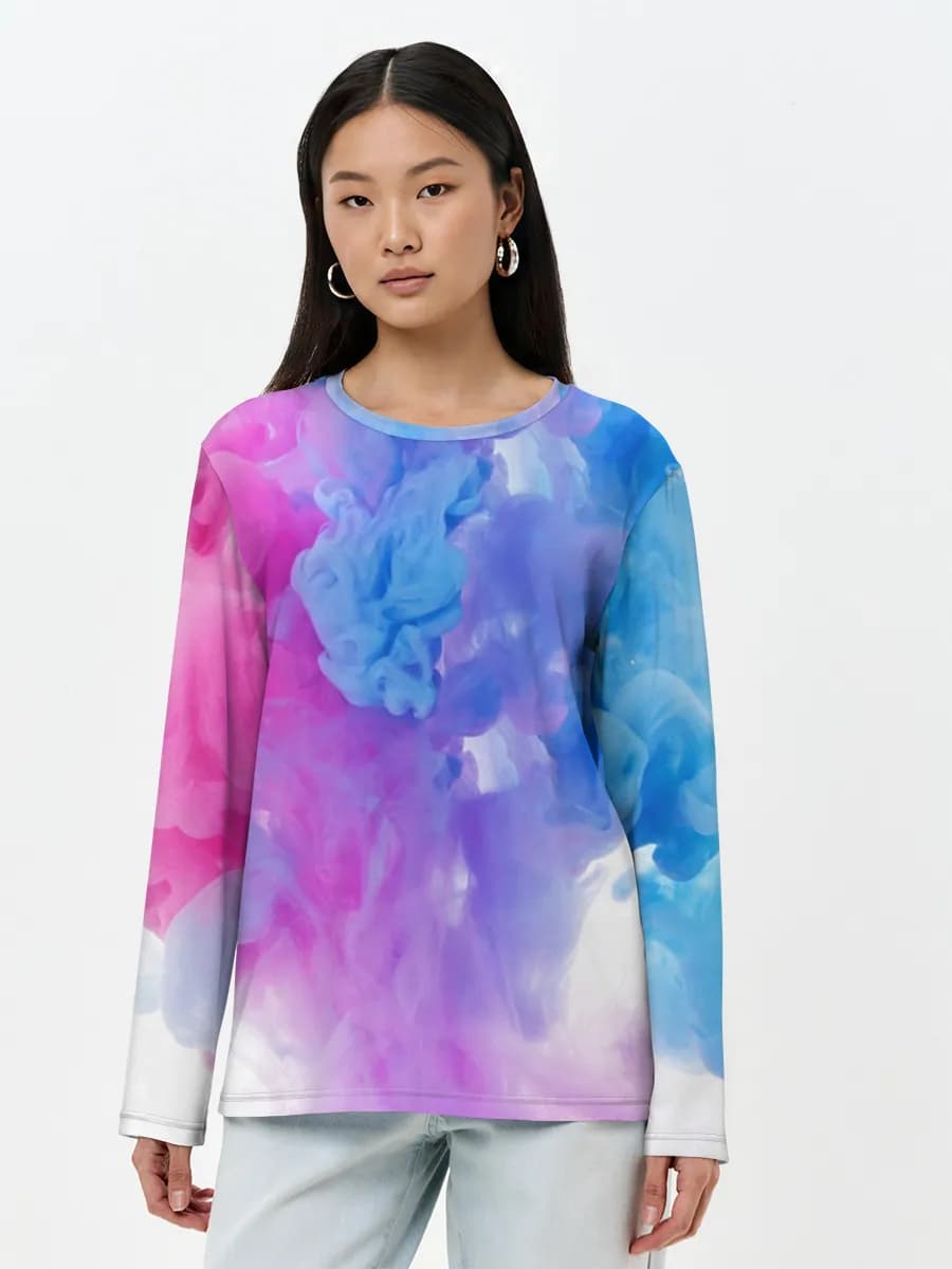Women's long sleeve shirt. Cotton