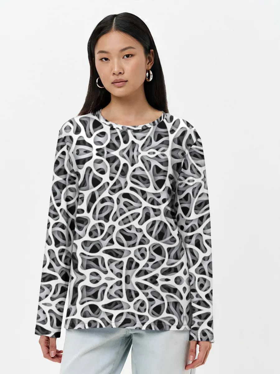 Women's long sleeve shirt. Cotton