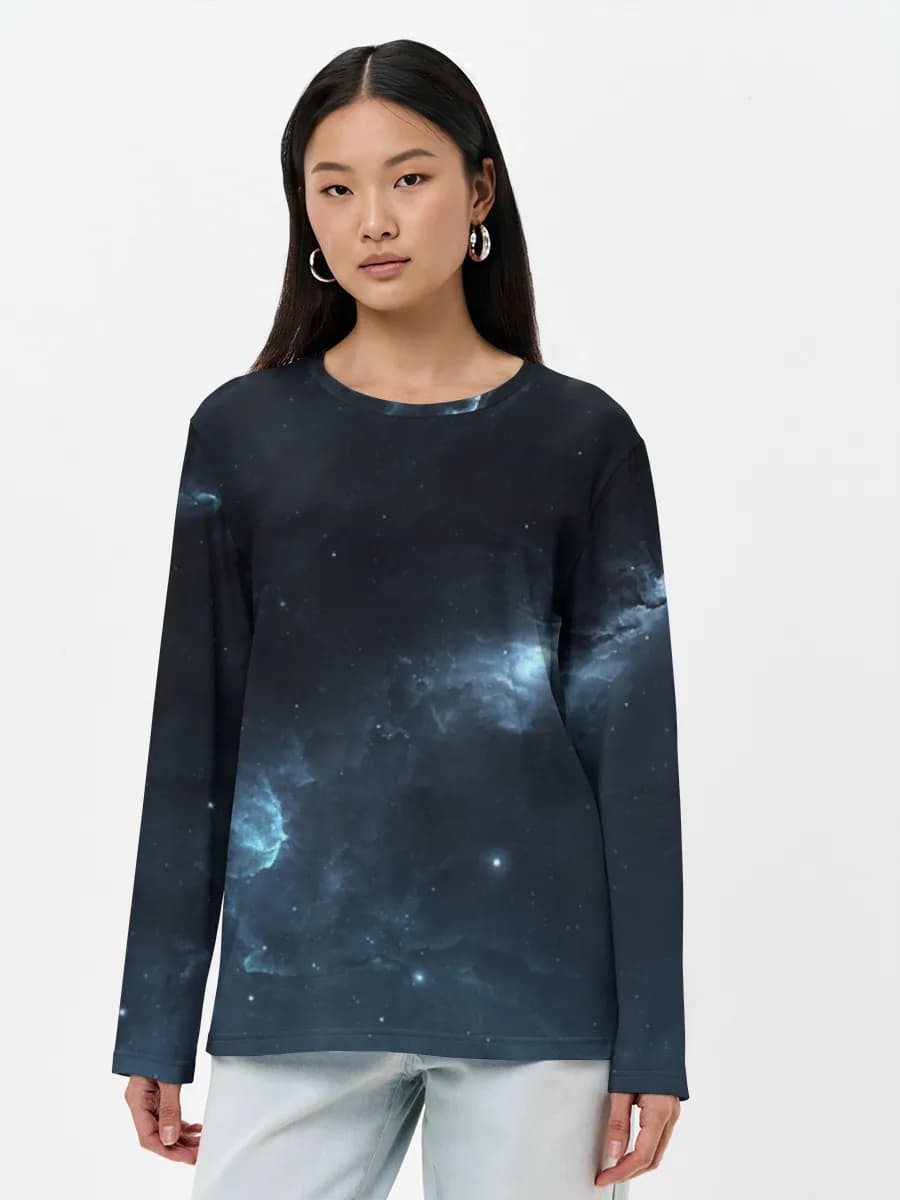 Women's long sleeve shirt. Cotton