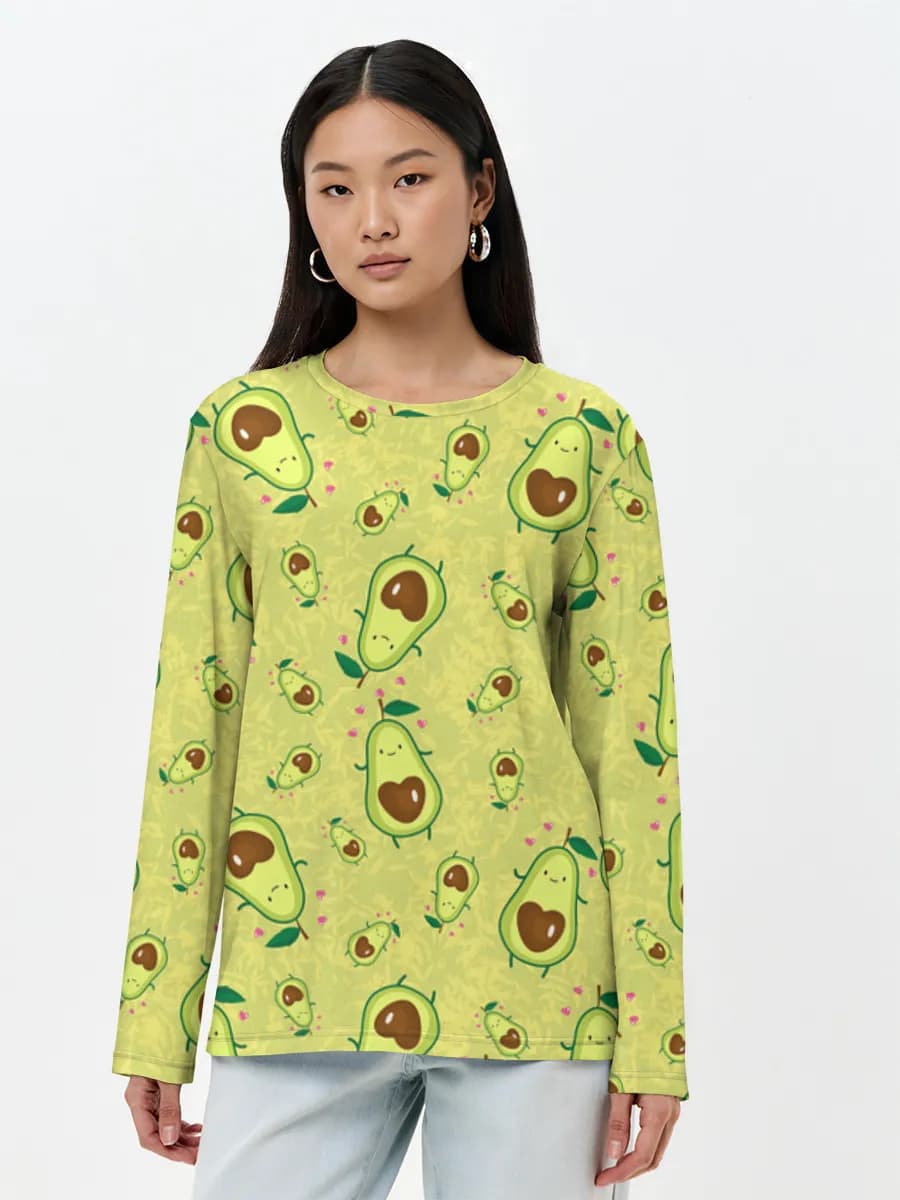 Women's long sleeve shirt. Cotton