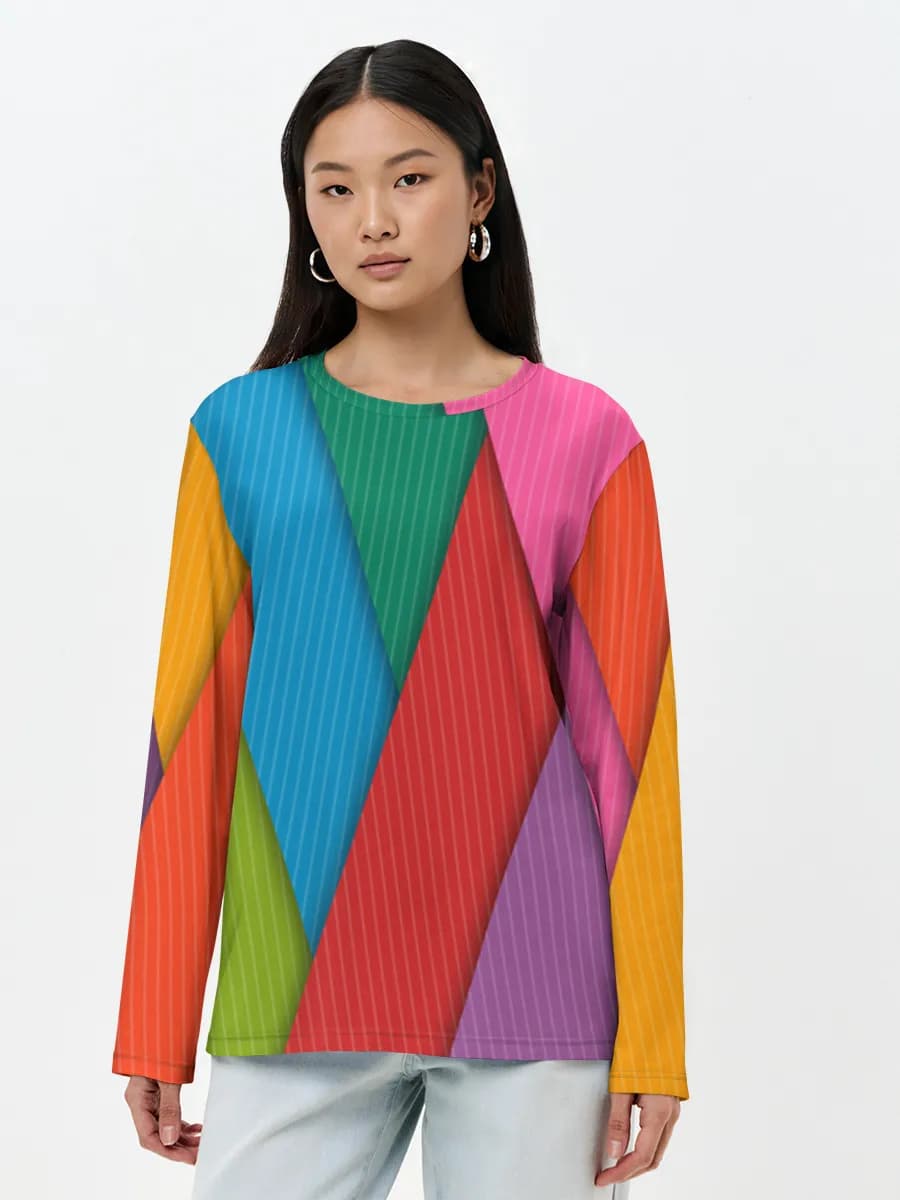 Women's long sleeve shirt. Cotton