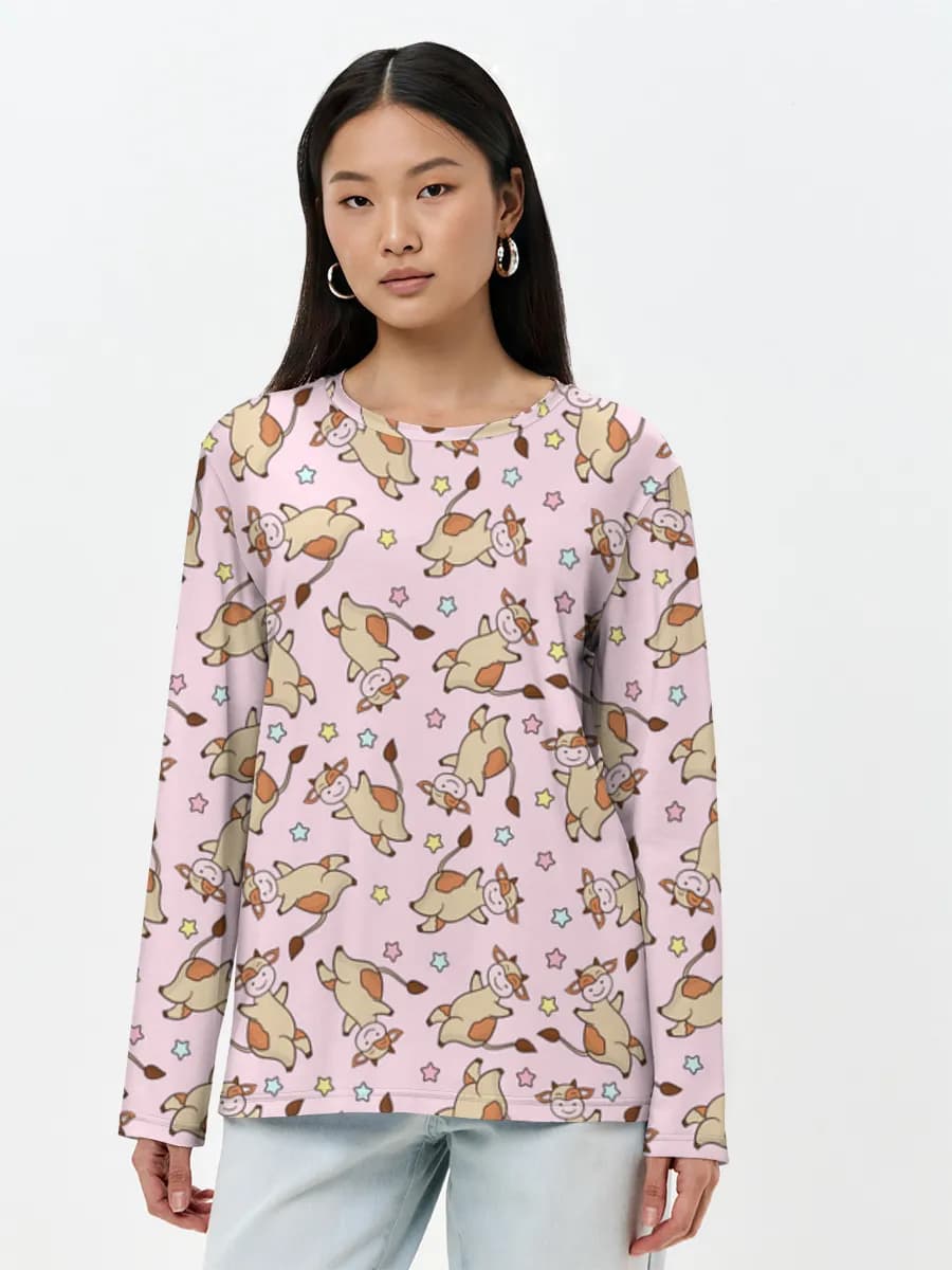 Women's long sleeve shirt. Cotton