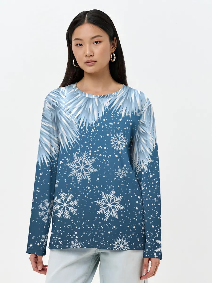 Women's long sleeve shirt. Cotton