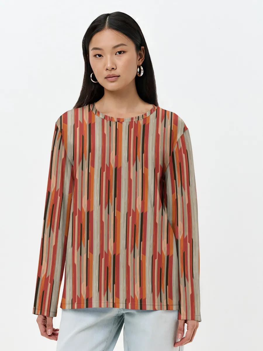 Women's long sleeve shirt. Cotton
