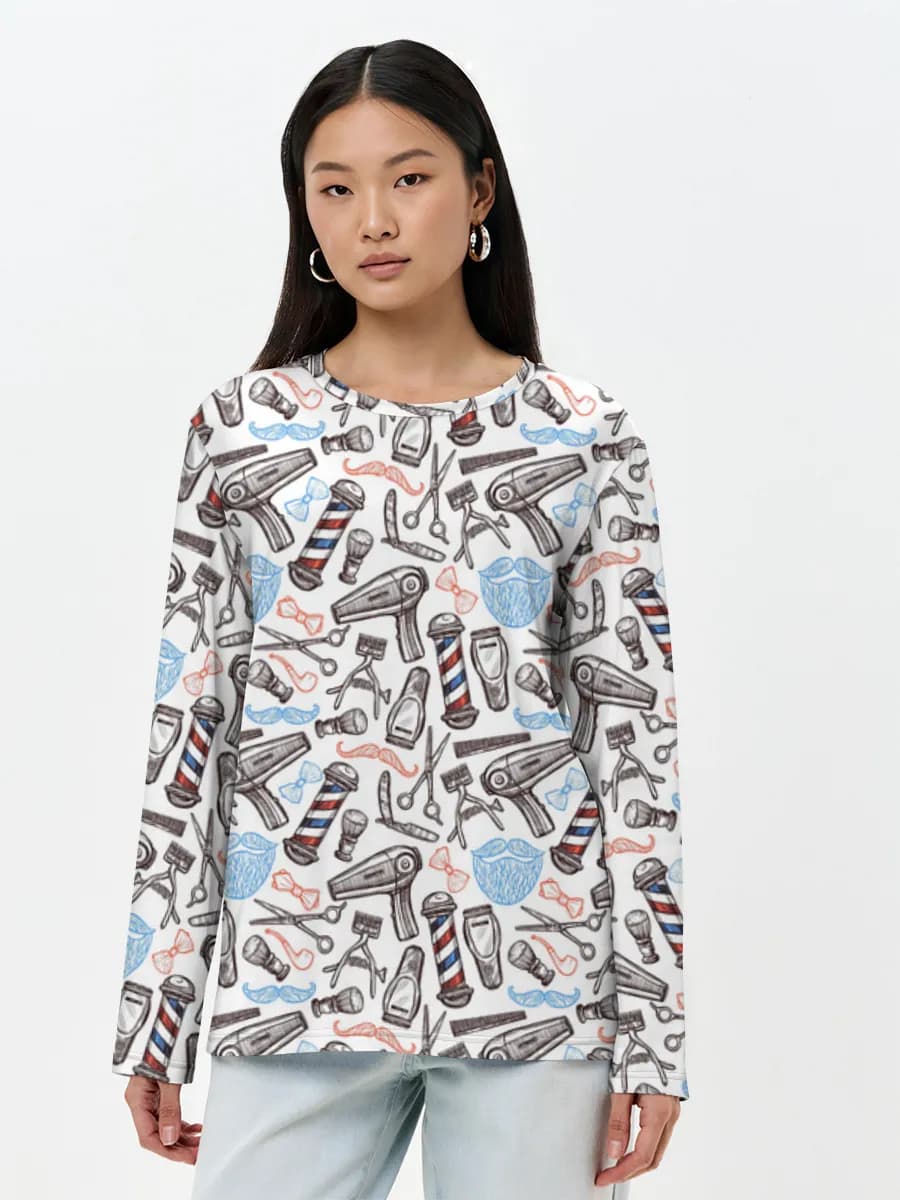 Women's long sleeve shirt. Cotton