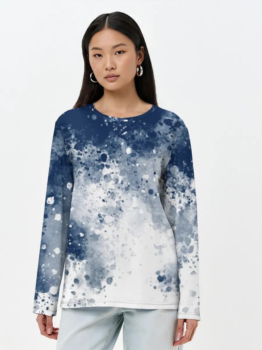 Women's long sleeve shirt. Cotton