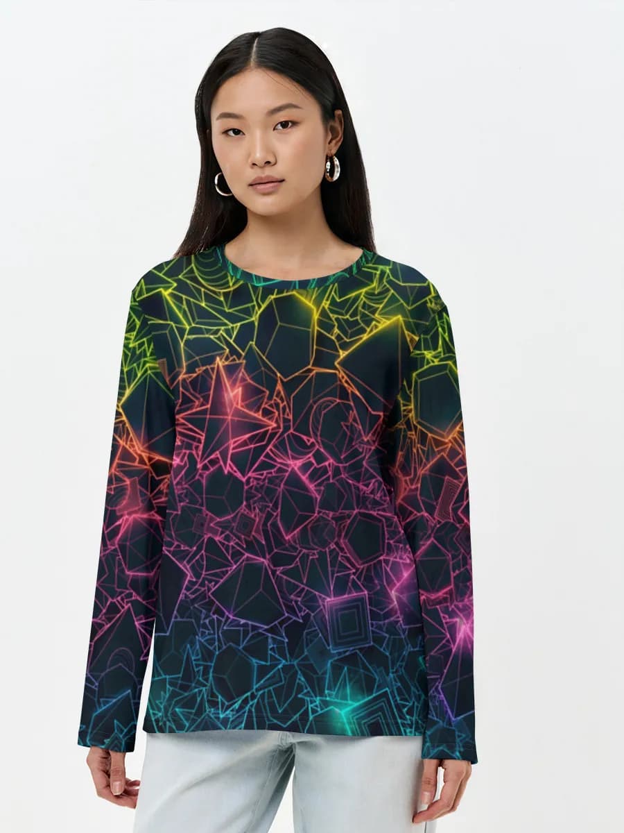 Women's long sleeve shirt. Cotton