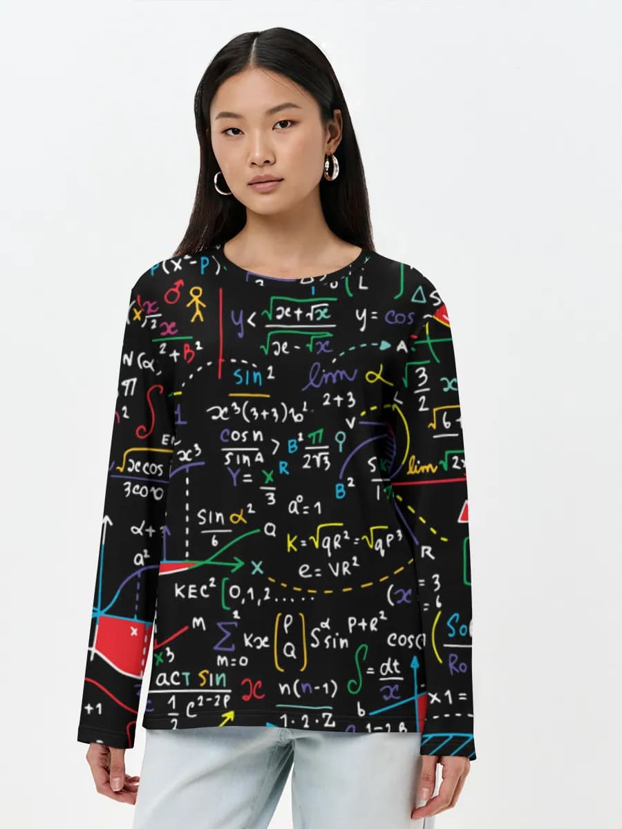 Women's long sleeve shirt. Cotton