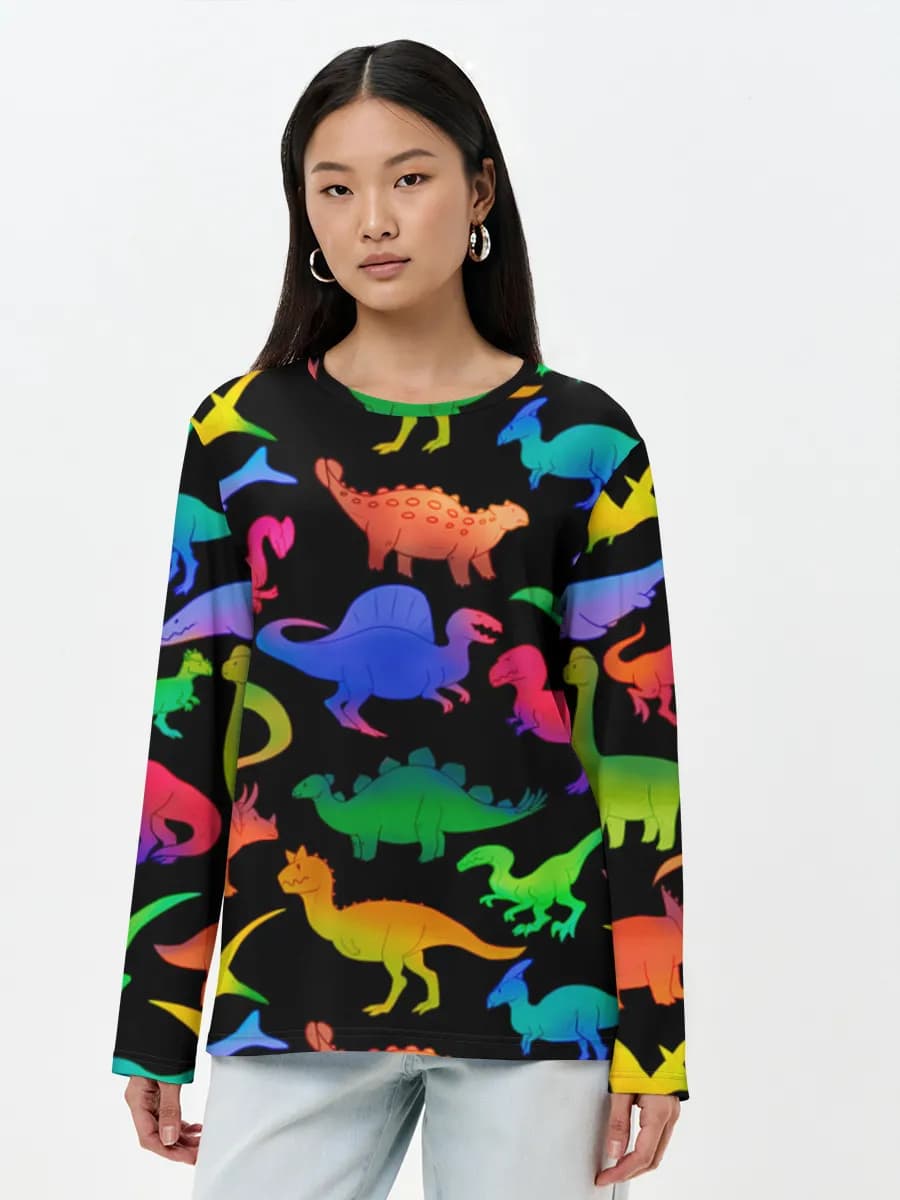 T-shirt Coton Manches Longues Femme