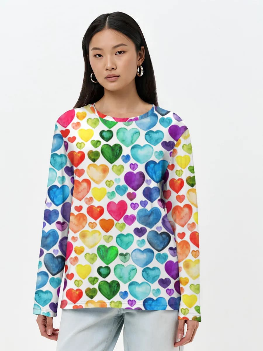 Women's long sleeve shirt. Cotton