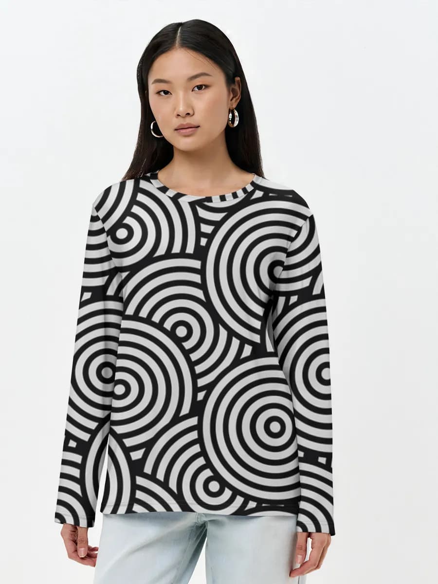 Women's long sleeve shirt. Cotton
