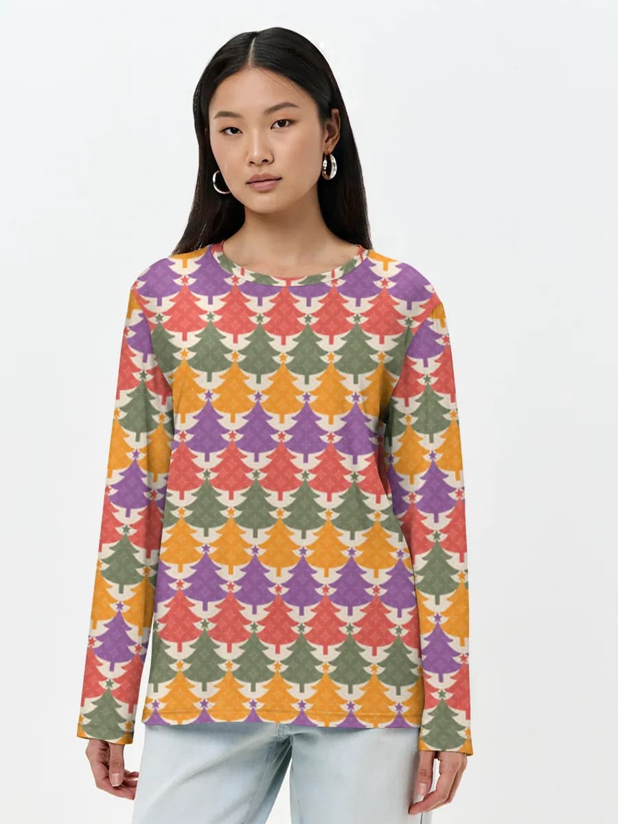 Women's long sleeve shirt. Cotton