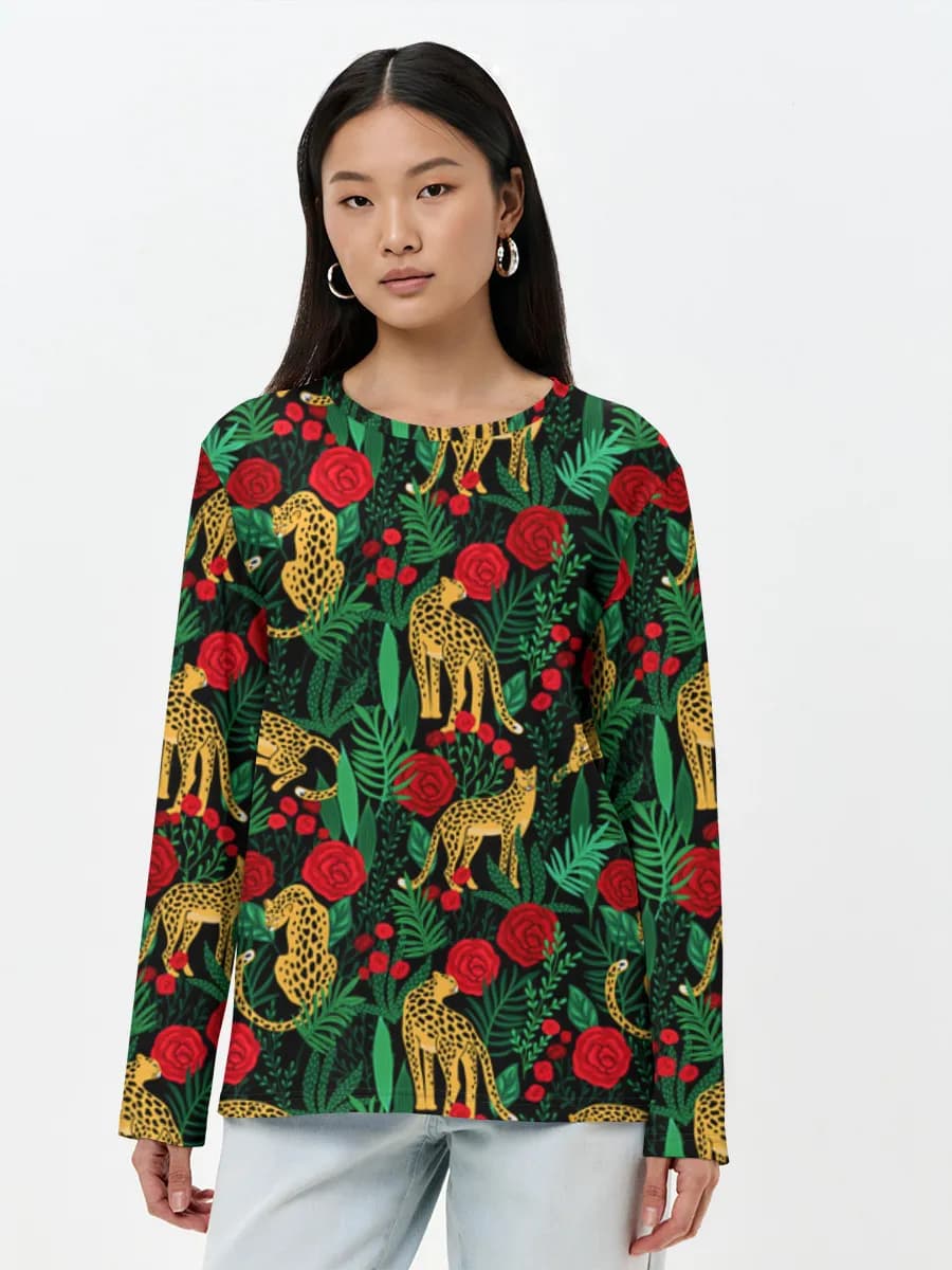 Women's long sleeve shirt. Cotton