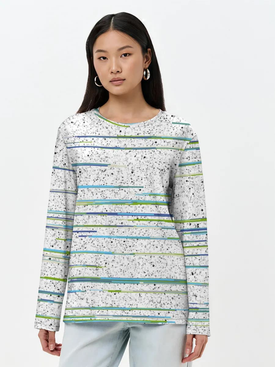 Women's long sleeve shirt. Cotton