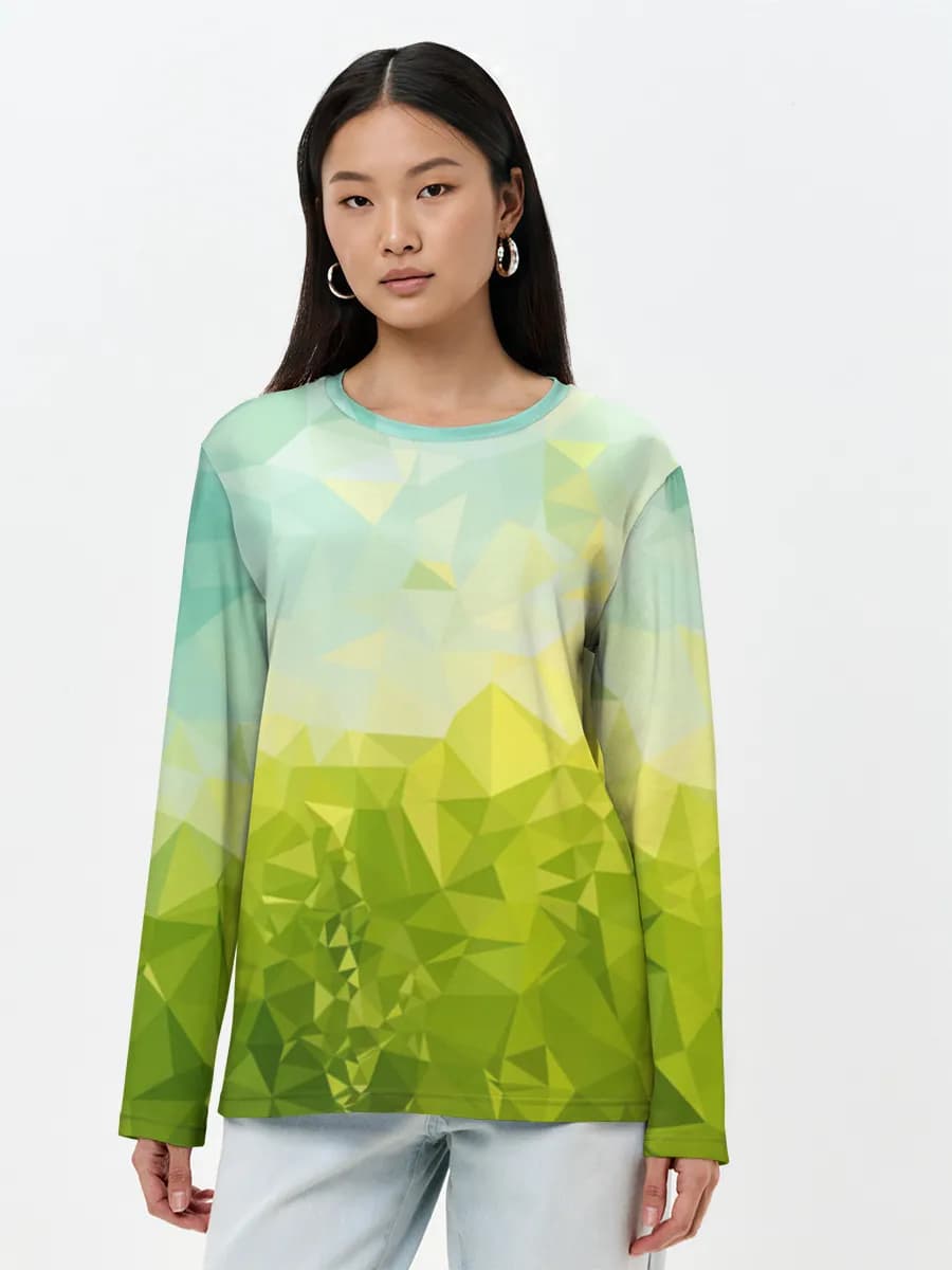 Women's long sleeve shirt. Cotton