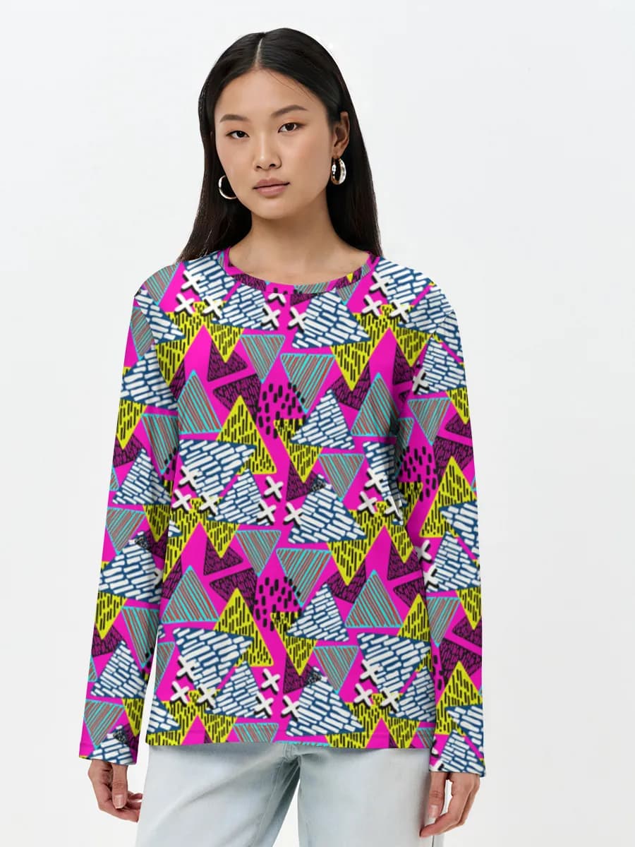 Women's long sleeve shirt. Cotton
