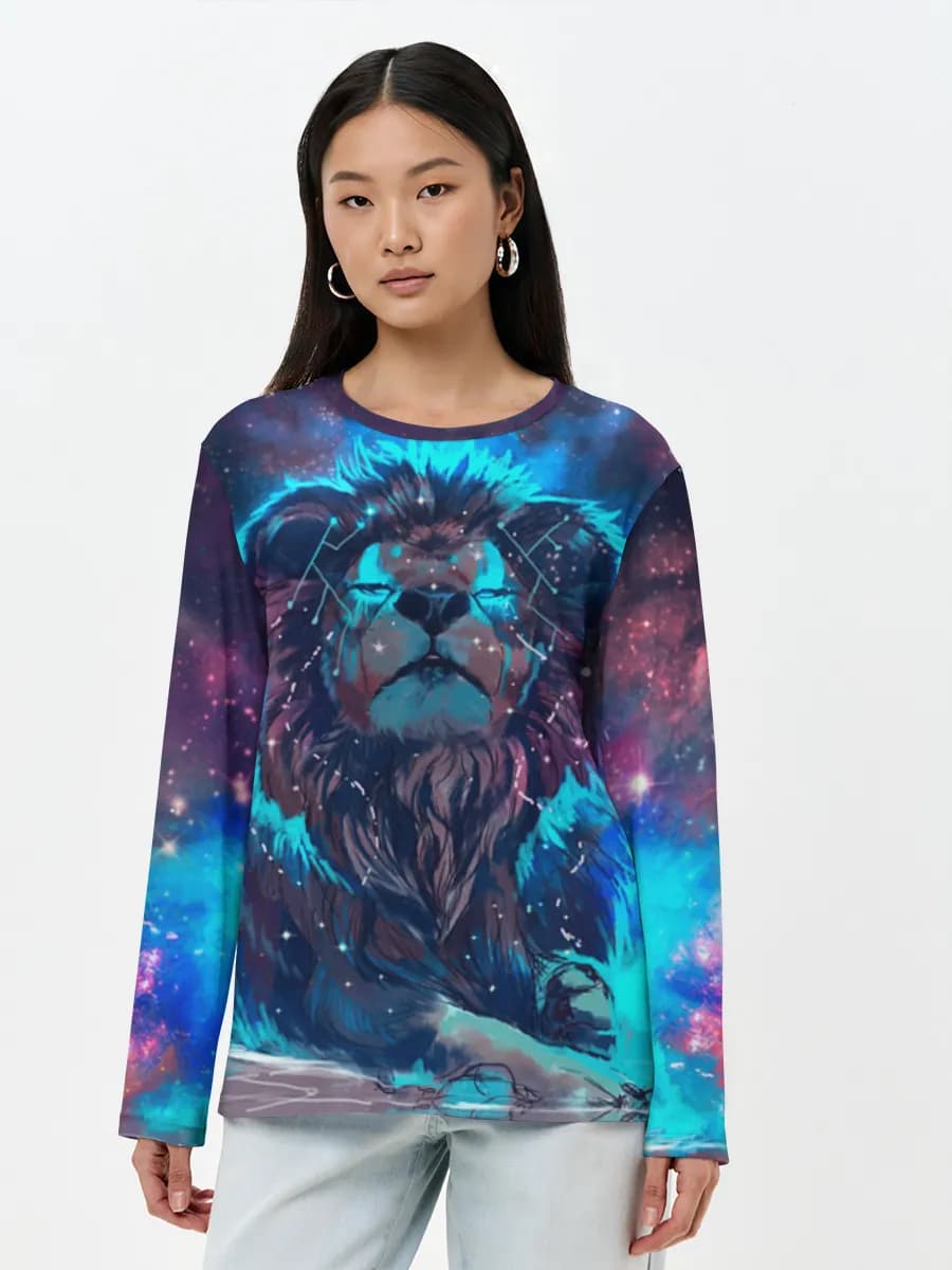 Women's long sleeve shirt. Cotton