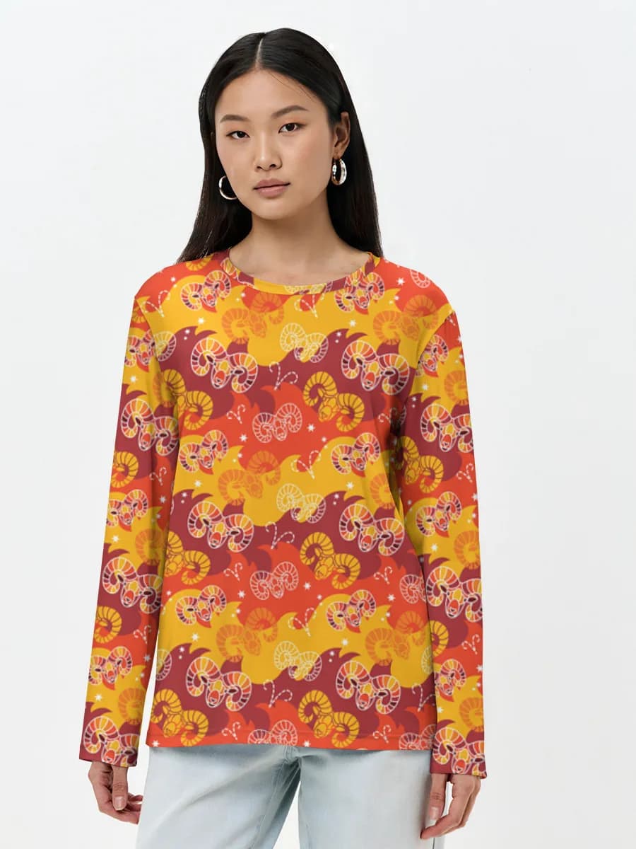 Women's long sleeve shirt. Cotton